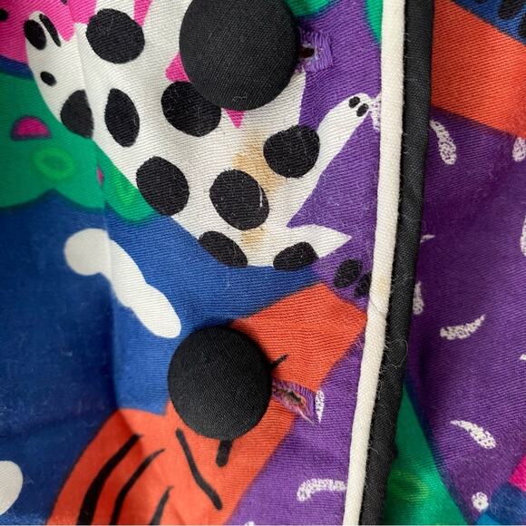 Vintage Roberto Dei Como Italy 2 Piece Suit Set Blazer Skirt Dog Gondolier 10 - Picture 10 of 11